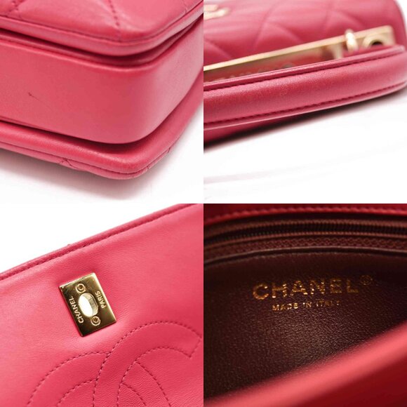 CHANEL Lambskin Quilted Small Trendy CC Flap Dual Handle Pink Gold - Picture 5 of 14